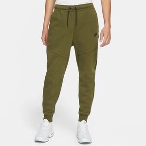 Nike Tech Fleece Pants Joggers Rough Olive Green Black CU4495-326 Mens Size XL